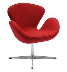 Офисное кресло SWAN CHAIR красный, кашемир фото 1