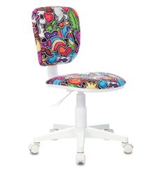 Офисное кресло Бюрократ CH-W204NX/MASKARAD, белый пластик, цвет мультиколор маскарад фото 1