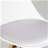 DOBRIN Ronni LMZL-PP759A-1 белый пластик, сиденье экокожа,  ножки светлый бук фото 8