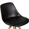 DOBRIN Ronni LMZL-PP759A-1 черный пластик, сиденье экокожа,  ножки светлый бук фото 8