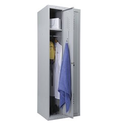 Шкаф металлический для одежды BRABIX LK 21-60, УСИЛЕННЫЙ, 2 секции, 1830х600х500 мм, 32 кг