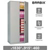 Шкаф металлический офисный BRABIX MK 18/91/46, 1830х915х460 мм, 47 кг, 4 полки, разборный фото 1