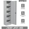 Шкаф металлический офисный BRABIX MK 18/47/46-01, 1830х472х460 мм, 30 кг, 4 полки, разборный фото 1