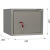 Шкаф металлический для документов BRABIX KBS-01, 260х330х260 мм, 5,5 кг, сварной фото 4