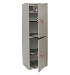 Шкаф металлический для документов BRABIX KBS-023Т, 1253х420х350 мм, 27,5 кг, 2 отделения, сварной
