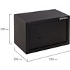 Сейф мебельный BRABIX SF-200KL, 200х310х200 мм, ключевой замок, черный фото 4