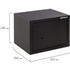 Сейф мебельный BRABIX SF-230KL, 230х310х250 мм, ключевой замок, черный фото 4