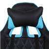 BRABIX GT Master GM-110, две подушки, экокожа, черное/голубое фото 8