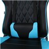 BRABIX GT Master GM-110, две подушки, экокожа, черное/голубое фото 9