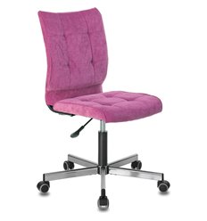 Офисное кресло BRABIX Stream MG-314, без подлокотников, хром, ткань, малиновое фото 1