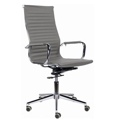 Офисное кресло BRABIX Premium Intense EX-531, хром, экокожа, темно-серое фото 1