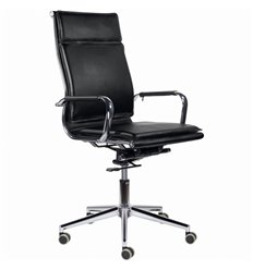 Кресло для руководителя BRABIX Premium Kayman EX-532, хром, экокожа, черное фото 1