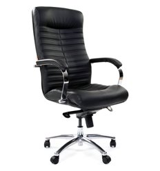 Кресло CHAIRMAN 480 Black для руководителя, экокожа, цвет черный