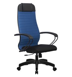 Эргономичное кресло для руководителя Метта B 1b 21/К130 (Комплект 21) синий, ткань, крестовина пластик фото 1