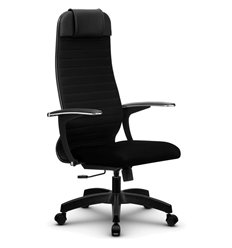 Кресло для руководителя Метта B 1b 21/U158 (Комплект 22) черный, ткань, крестовина пластик фото 1