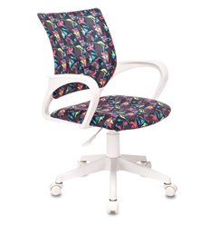 Офисное кресло Бюрократ BUROKIDS 1 W-GEOMET, белый пластик, цвет мультиколор геометрия фото 1