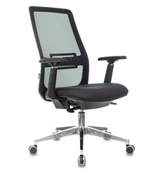 Эргономичное кресло для руководителя Бюрократ MC-915/B/418B, сетка/ткань, цвет черный фото 1