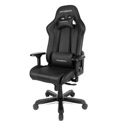 Игровое кресло DXRacer OH/K99/N King Series, экокожа, цвет черный, фото 1
