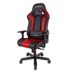 Игровое кресло DXRacer OH/K99/NR King Series, экокожа, цвет черный/красный, фото 1