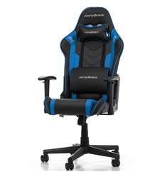 Геймерское кресло DXRacer OH/P132/NB Prince Series, экокожа, цвет черный/синий фото 1