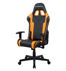 Кресло для руководителя DXRacer OH/P132/NO Prince Series, экокожа, цвет черный/оранжевый фото 1