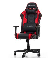 Геймерское кресло DXRacer OH/P132/NR Prince Series, экокожа, цвет черный/красный фото 1