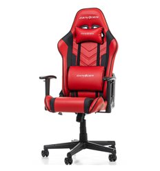 Геймерское кресло DXRacer OH/P132/RN Prince Series, экокожа, цвет красный/черный фото 1