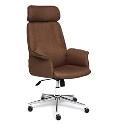 Кресло для руководителя TETCHAIR CHARM ткань, коричневый, фото 1