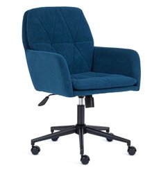 Компьютерное кресло TETCHAIR GARDA флок, синий фото 1