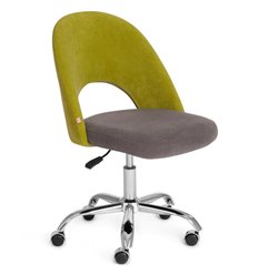 Офисное кресло TETCHAIR LATINA флок, олива/серый фото 1