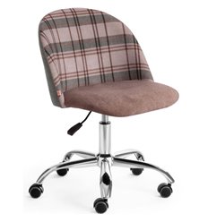 Офисное кресло TETCHAIR MELODY ткань, коричневый/зеленый scotch фото 1