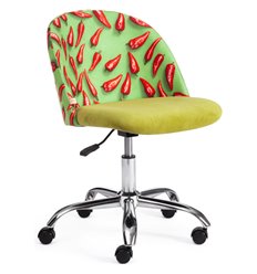 Офисное кресло TETCHAIR MELODY ткань/флок, олива/Botanica pepper фото 1