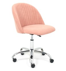 Офисное кресло TETCHAIR MELODY флок, розовый фото 1