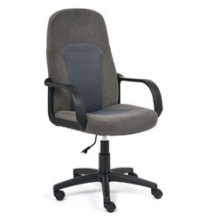 Кресло для руководителя TETCHAIR PARMA флок/ткань, серый фото 1