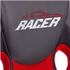 TETCHAIR RACER экокожа/ткань, металлик/красный фото 12