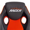 TETCHAIR RACER GT new экокожа/ткань, металлик/оранжевый фото 10