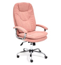 Офисное кресло TETCHAIR SOFTY LUX флок, розовый фото 1