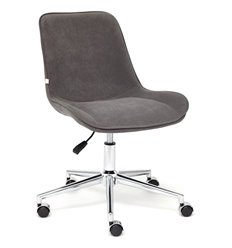 Офисное кресло TETCHAIR STYLE флок, серый фото 1