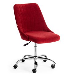 Офисное кресло TETCHAIR SWAN флок, бордовый фото 1
