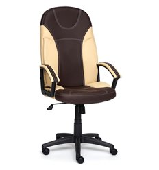Кресло для руководителя TETCHAIR TWISTER экокожа, коричневый/бежевый фото 1