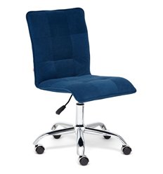 Офисное кресло TETCHAIR ZERO флок, синий фото 1