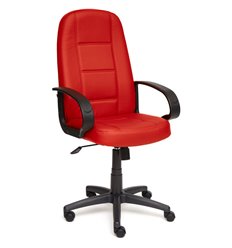 Кресло для руководителя TETCHAIR СН747 экокожа, красный фото 1