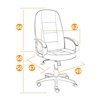 TETCHAIR СН747 ткань, бордо, TW-13 фото 6