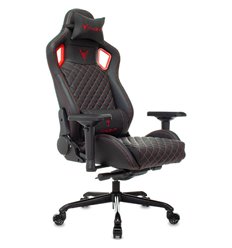 Кресло компьютерное KNIGHT TITAN BR, экокожа, цвет черный/красный фото 1