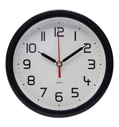 Часы Бюрократ Alarm-R15P настенные аналоговые, D15см черный/белый