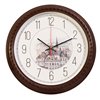 Часы Бюрократ WallC-R63P настенные аналоговые, D29 см коричневый фото 1