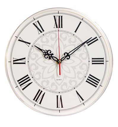 Часы Бюрократ WALLC-R70P25/WHITE настенные аналоговые, D25 см белый