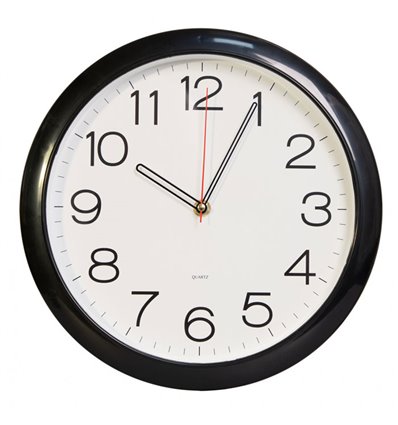 Часы Бюрократ WALLC-R78P29/BLACK настенные аналоговые, D29 см черный