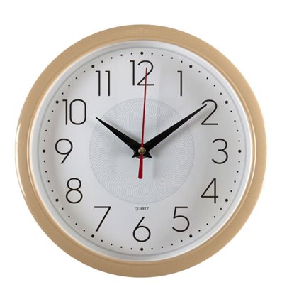 Часы Бюрократ WALLC-R83P22/IVORY настенные аналоговые, D22 см белый/бежевый