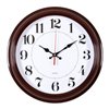 Часы Бюрократ WALLC-R85P35/BROWN настенные аналоговые, D 35см коричневый/белый фото 1